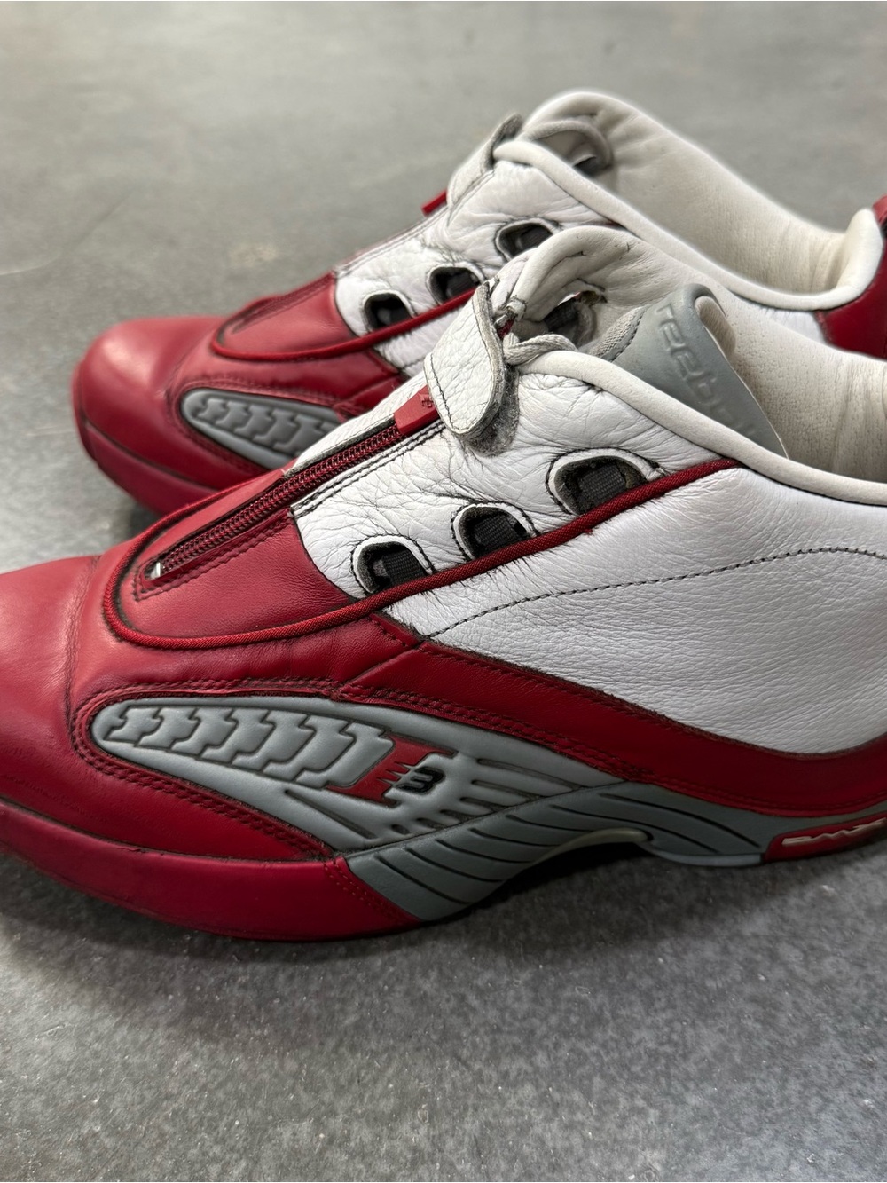 Reebok Answer IV DMX Low white and Red Iverson 4, Vintage, Men’s Size 10 - Picture 5 of 8